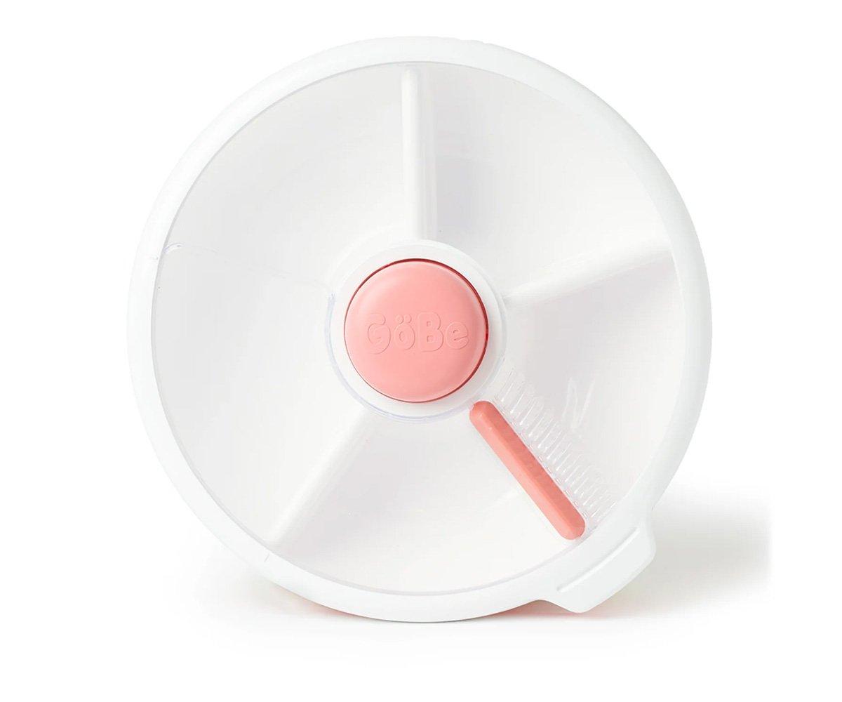 Caja de Almuerzo Grande Snack Spinner Slide con Hoja Pegatinas Coral Pink