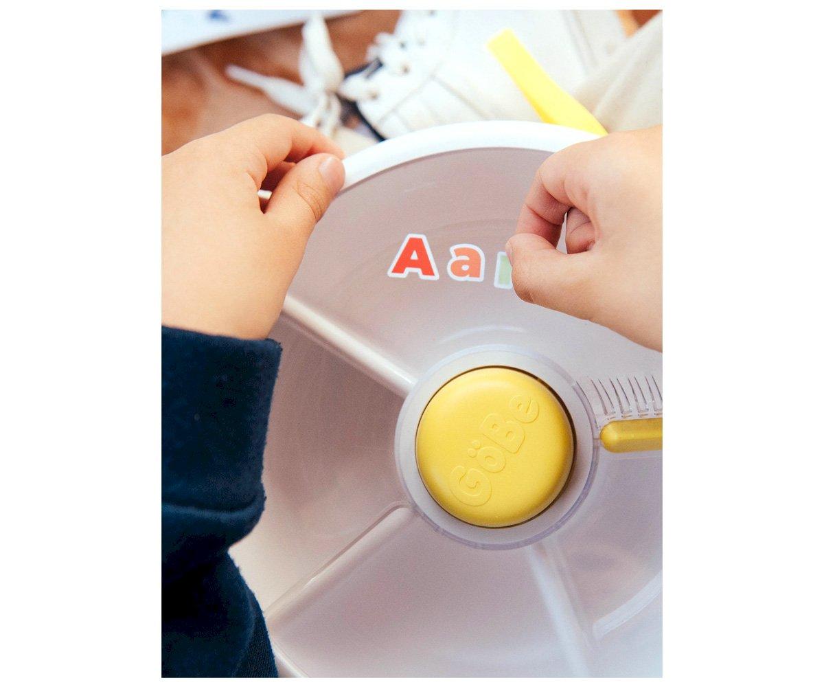 Caja Almuerzo Snack Spinner Flip, Correa de Mano y Hoja de Pegatinas Coral Pink