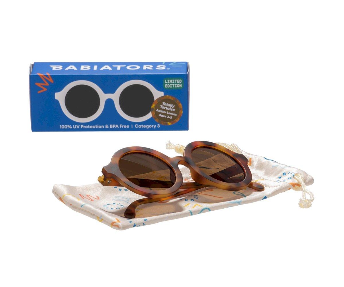 Gafas de Sol Flexibles (3-5años) Euro Round Amber Lenses Classic Tortoise