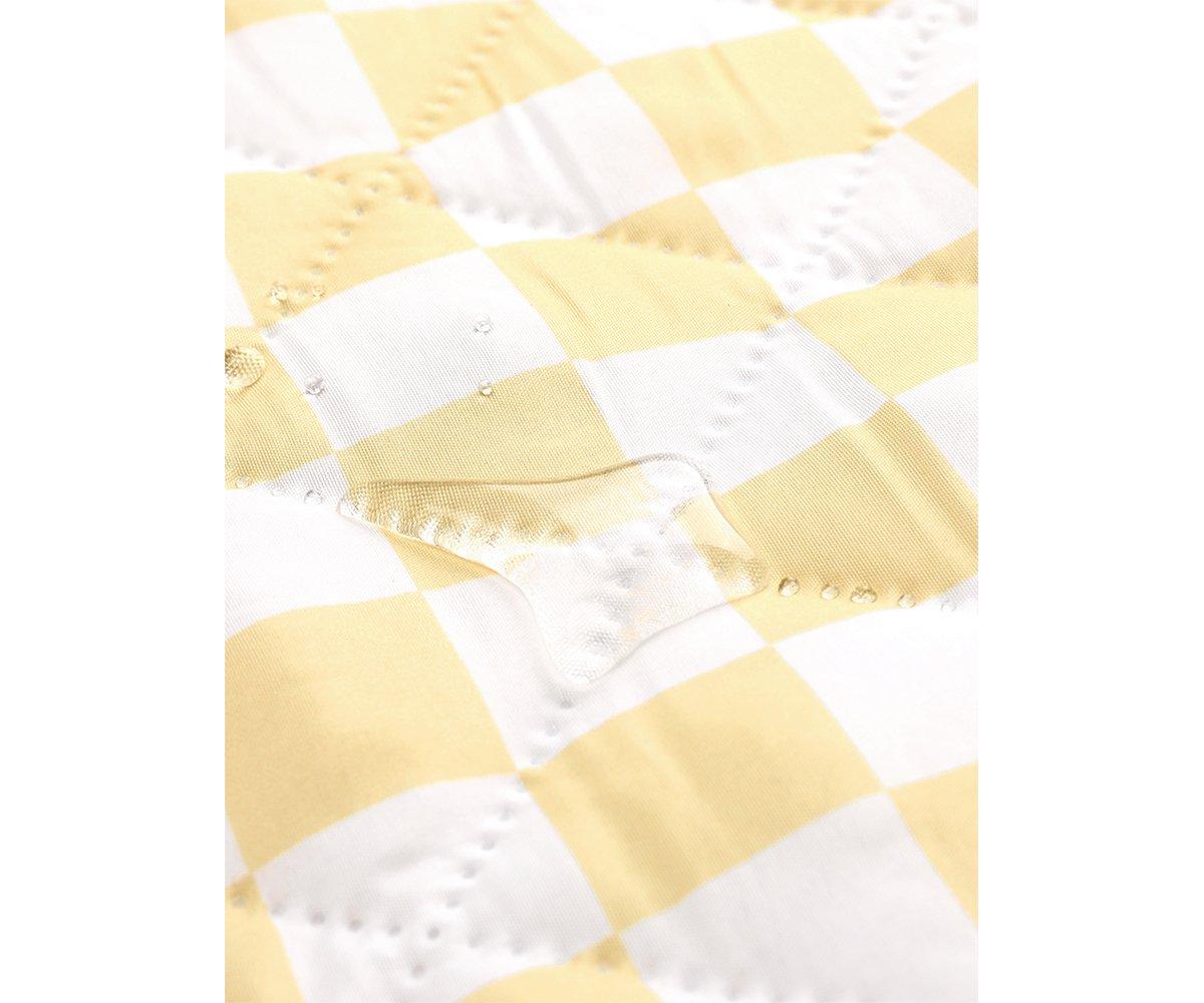 Manta Picnic Stripes Yellow Chess