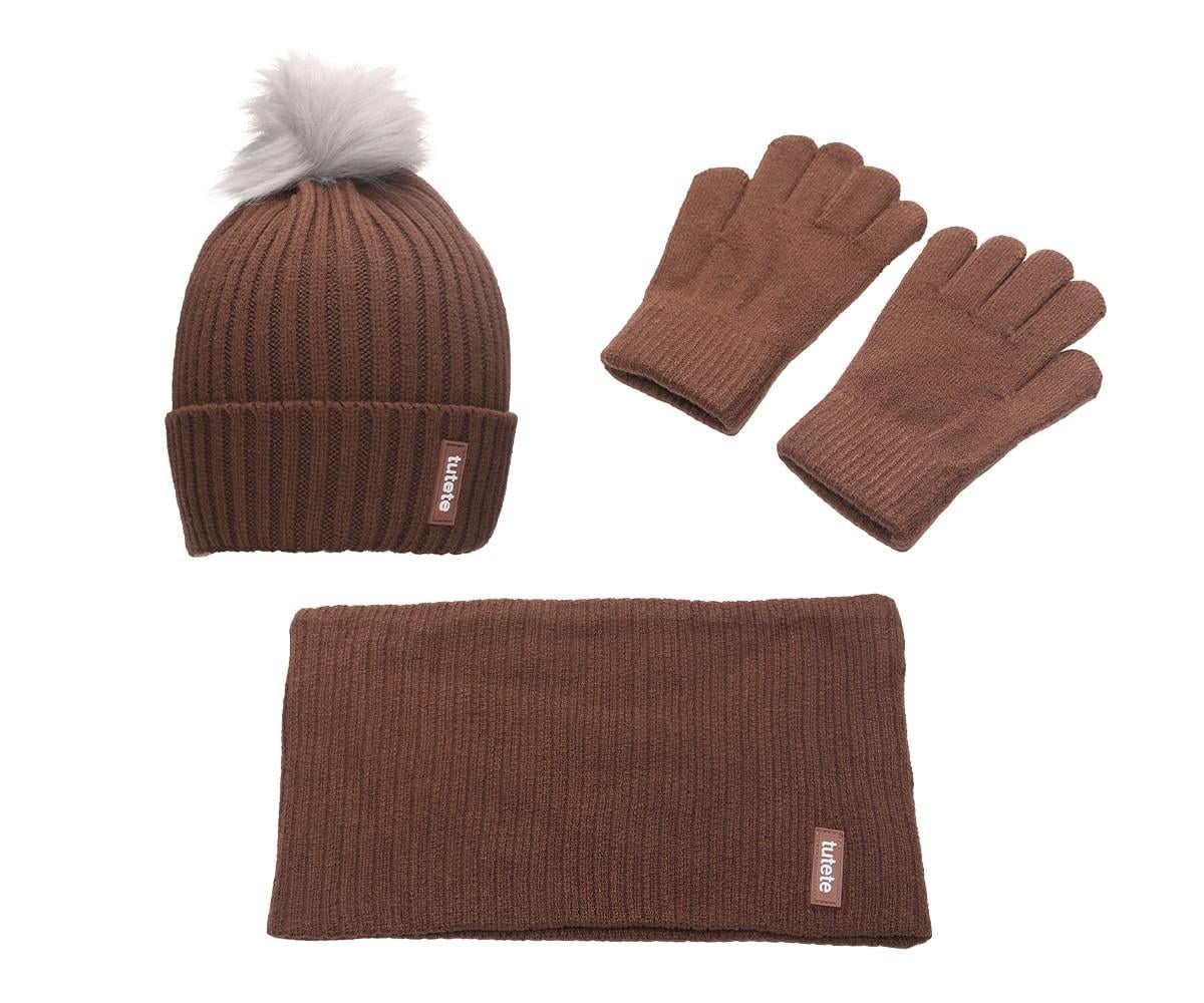 Set de Invierno Gorro, Guantes y Buff Funny Letters