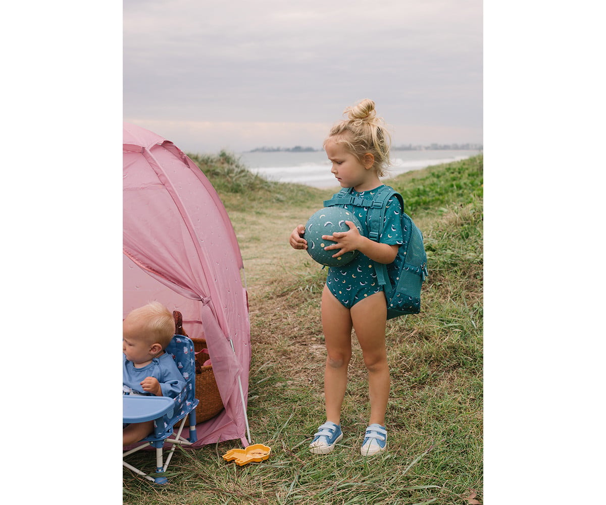 Mochila Infantil Antiarena Whale Teal