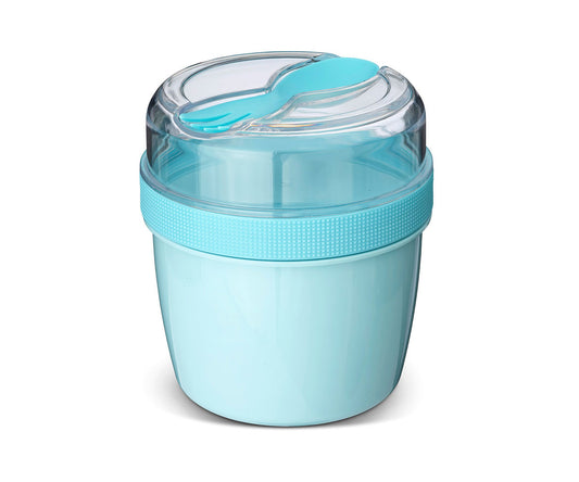 Fiambrera Snack N'ice Cup con Disco Refrigerante Blue