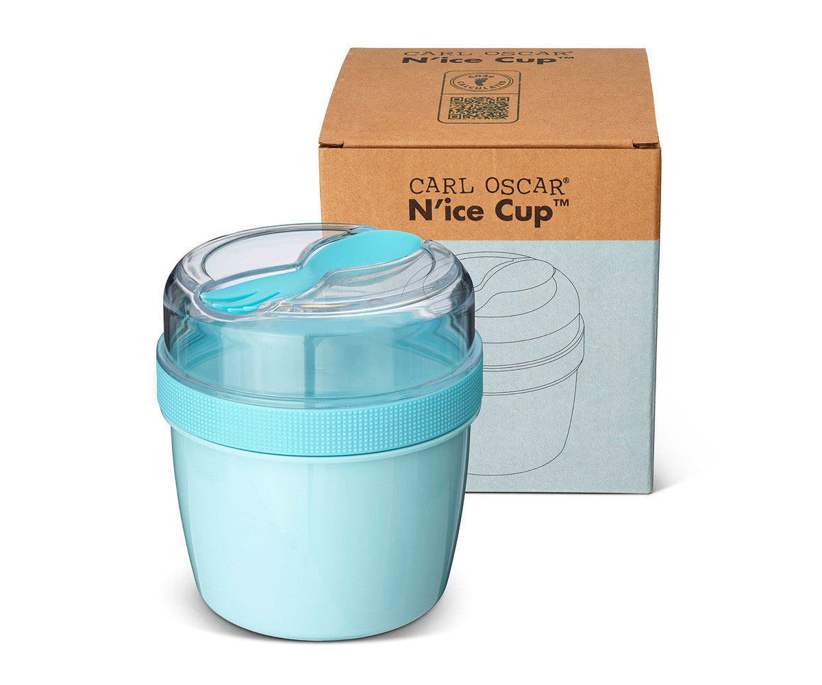 Fiambrera Snack N'ice Cup con Disco Refrigerante Blue