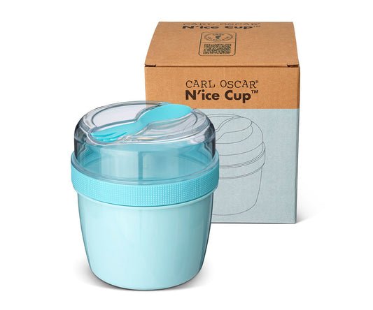 Fiambrera Snack N'ice Cup con Disco Refrigerante Blue
