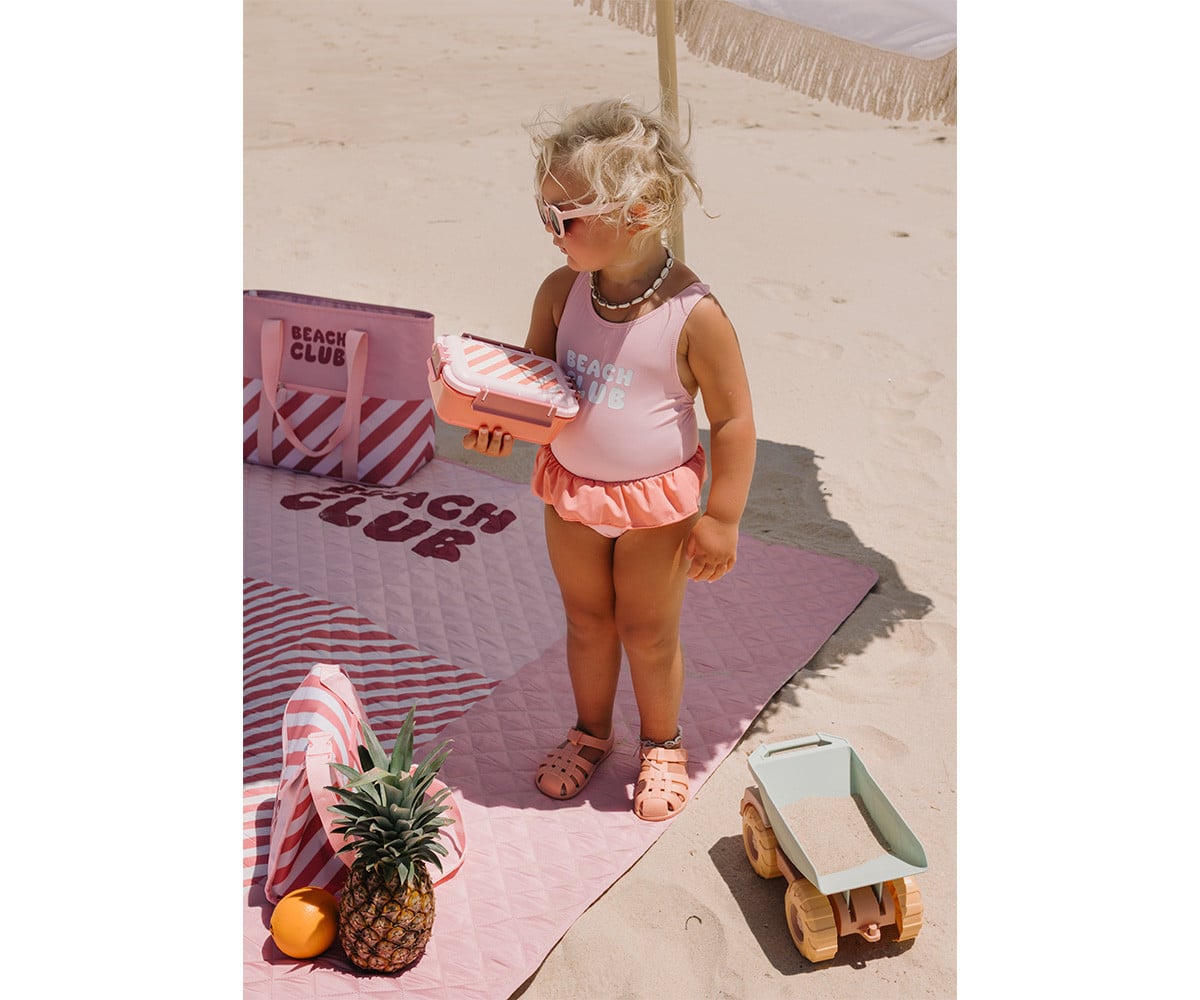 Bañador Cruzado con Volantes Stripes Bloom & Blush