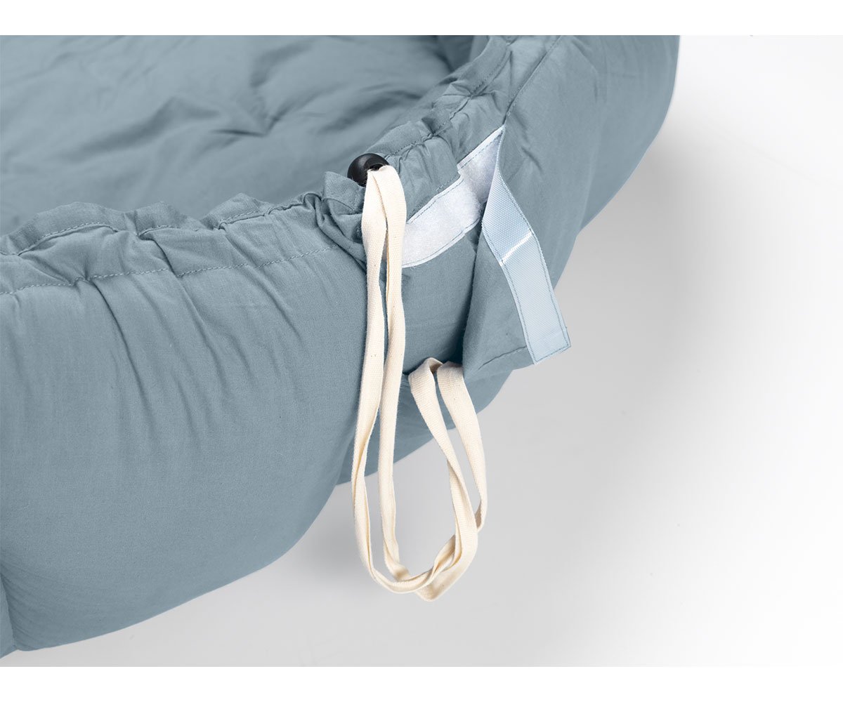 Saco Play & Go Coco Bloom Orgánico Dusty Blue