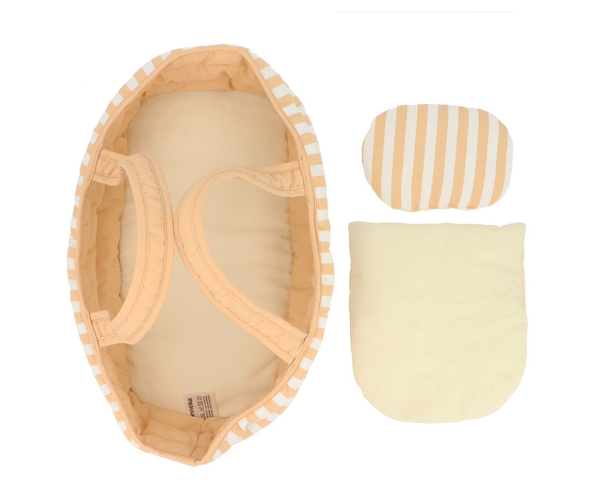 Capazo Muñecas Stripes Caramel