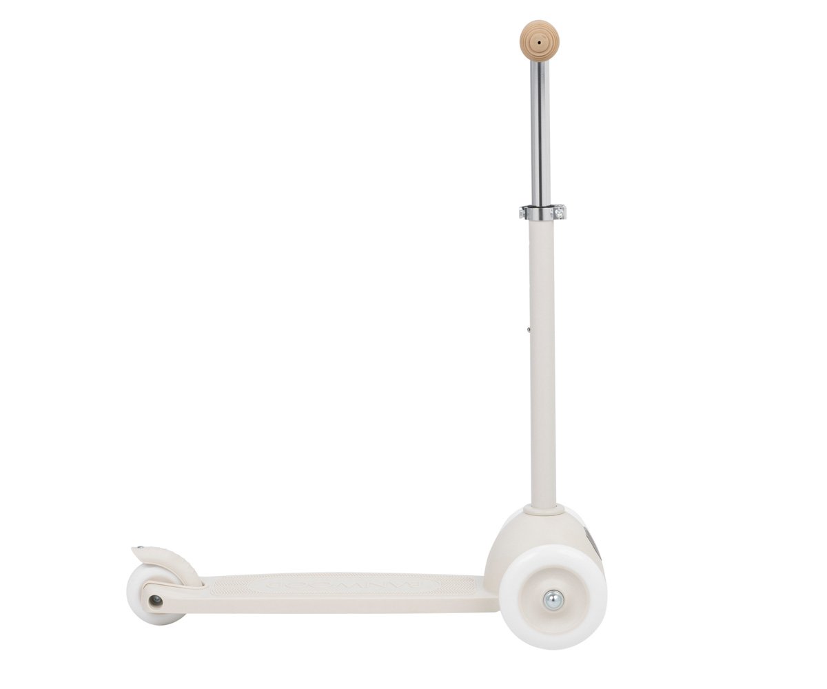 Patinete Banwood Eco + Cesta Pin & Ride Ivory y Pines Flores