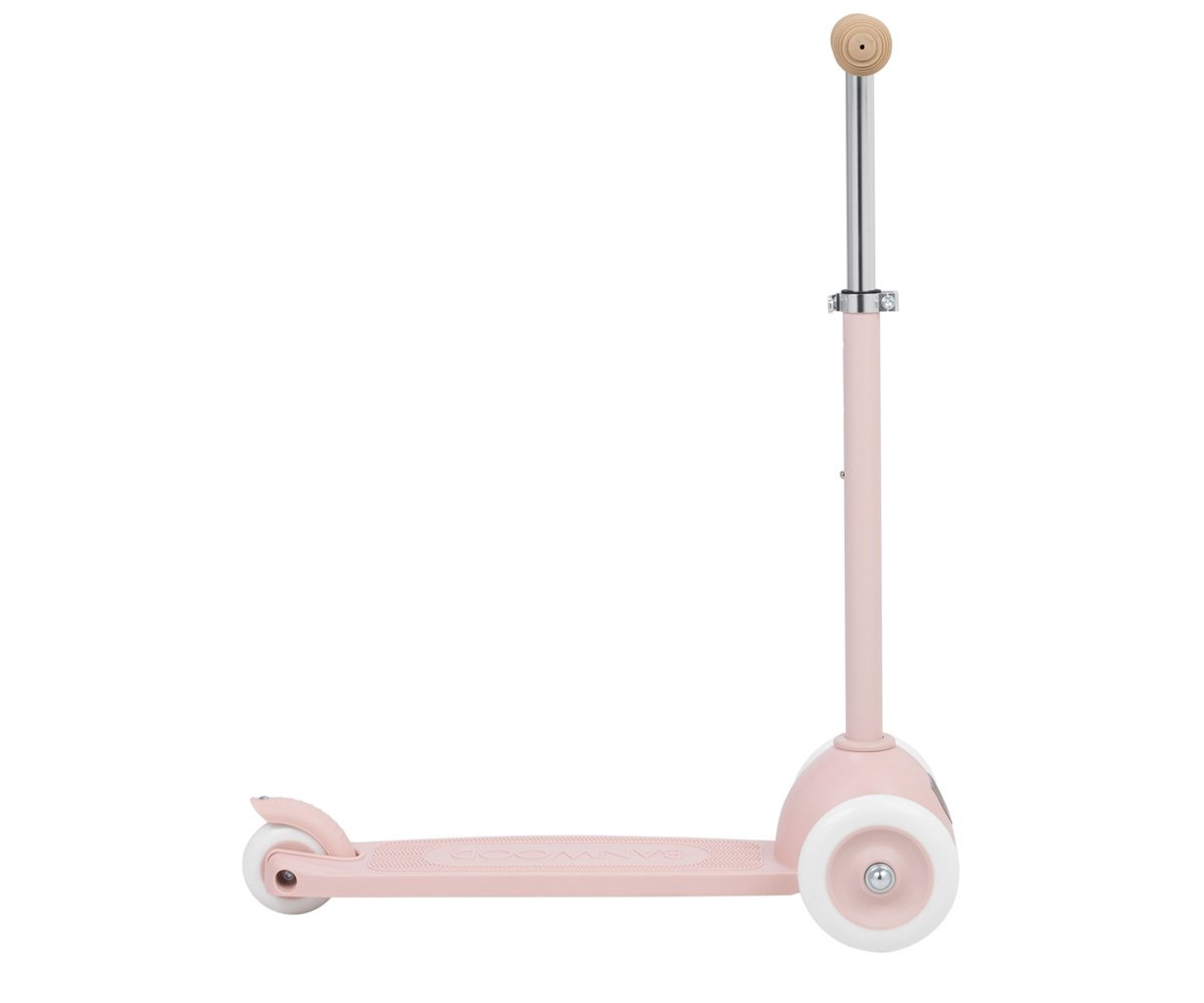 Patinete Banwood Eco + Cesta Pin & Ride Faded Pink y Pines Magia