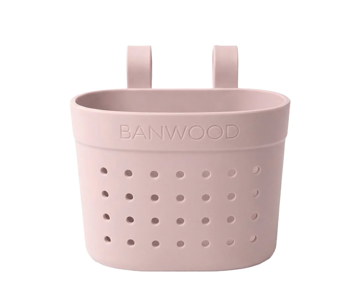 Patinete Banwood Eco + Cesta Pin & Ride Faded Pink y Pines Magia