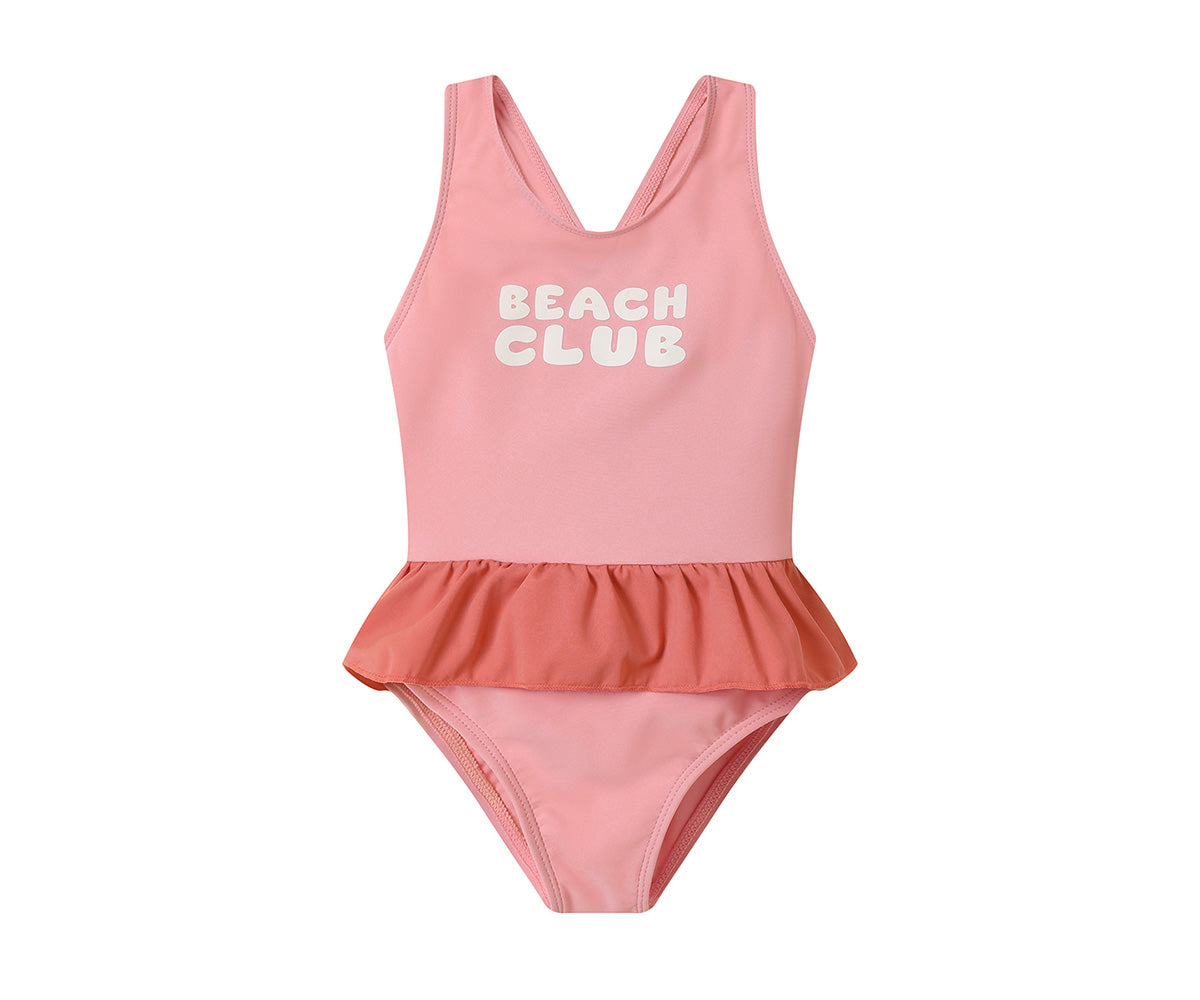 Bañador Cruzado con Volantes Stripes Bloom & Blush