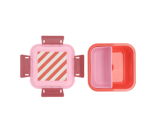 Caja Almuerzo Grande Stripes Bloom & Blush