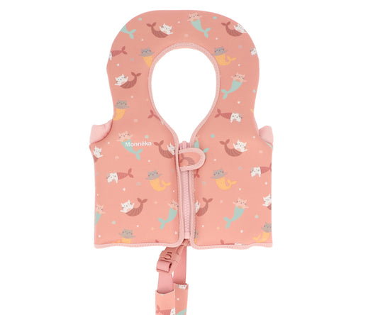 Chaleco Flotador Aprendizaje Mermaid Cats
