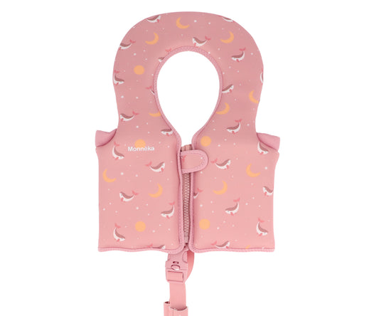Chaleco Flotador Aprendizaje Whale Pink