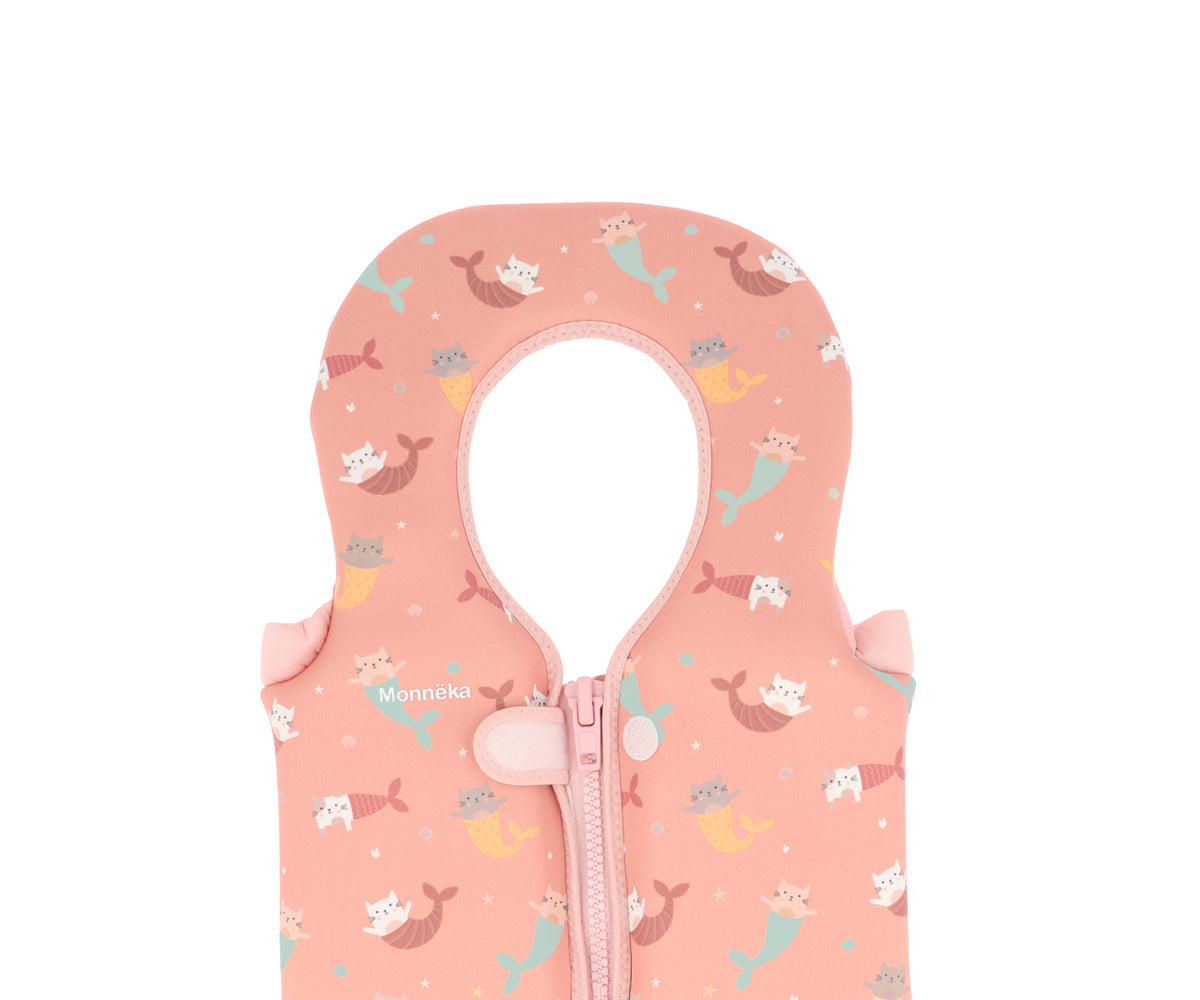 Chaleco Flotador Aprendizaje Mermaid Cats