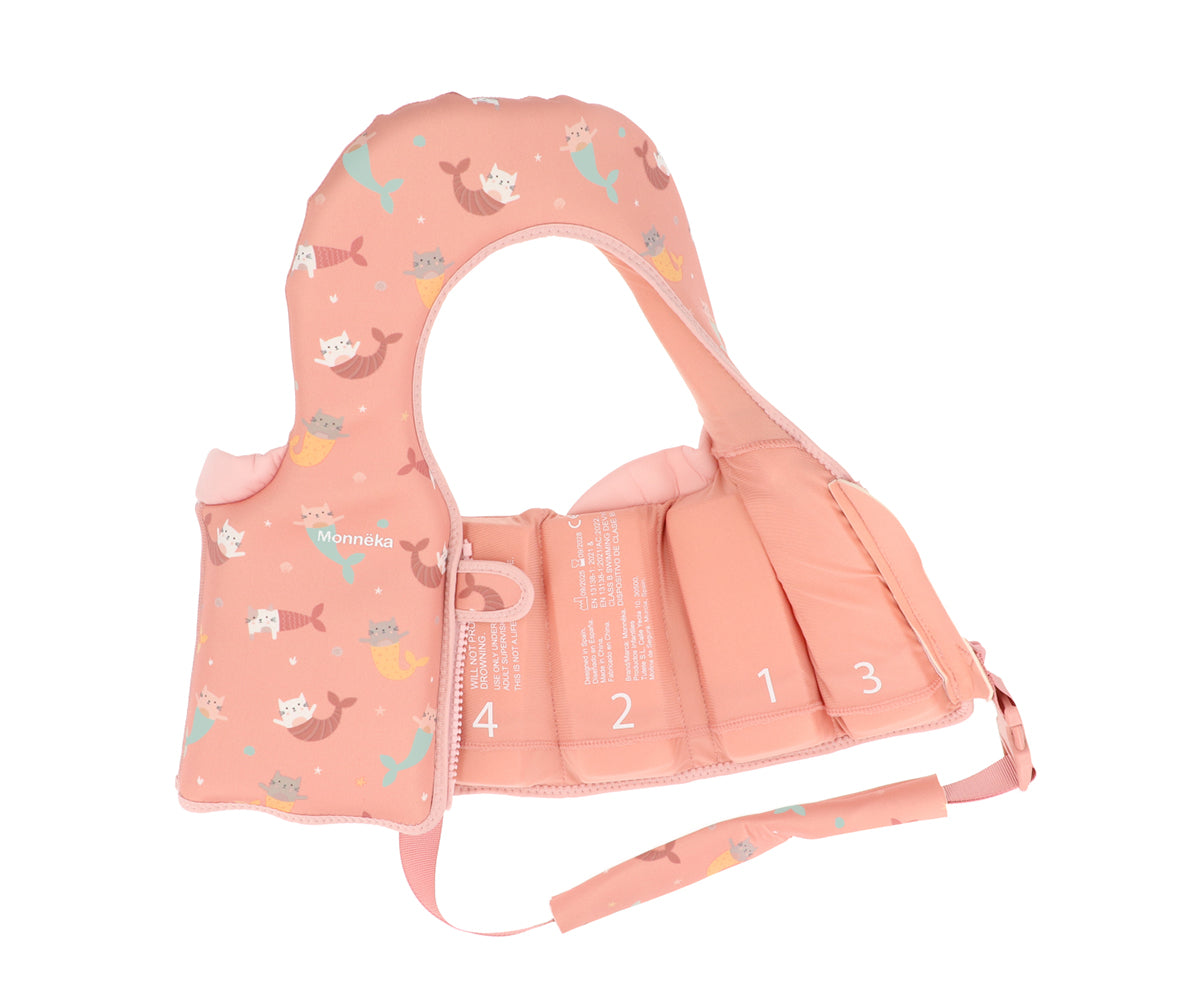 Chaleco Flotador Aprendizaje Mermaid Cats