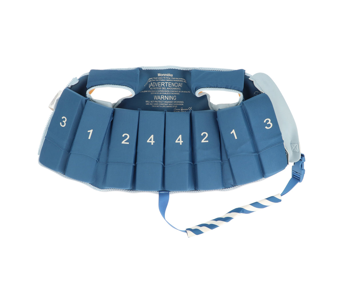 Chaleco Flotador Aprendizaje Stripes Blues & Beyond