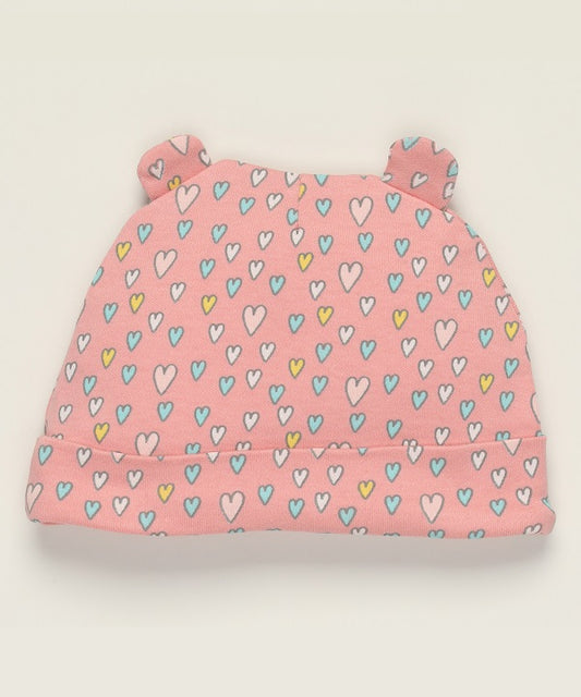 Gorrito Unicorn corazones rosa
