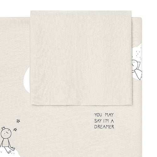 JUEGO SABANAS TRIPTICO CUNA 50x80 DREAMER GRIS