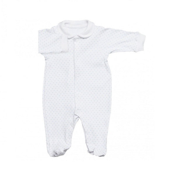 Pelele para bebé cuello topitos