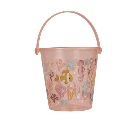 CUBO DE PLAYA 19 CM OCEAN DREAMS ROSA