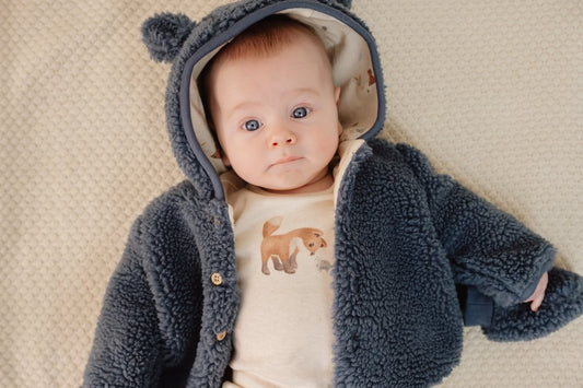 Cardigan Teddy Azul Little Dutch