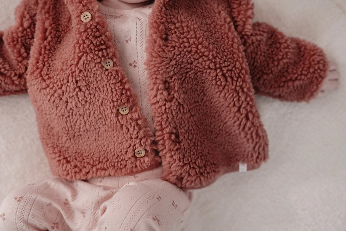 Cardigan Teddy Rosa Little Dutch
