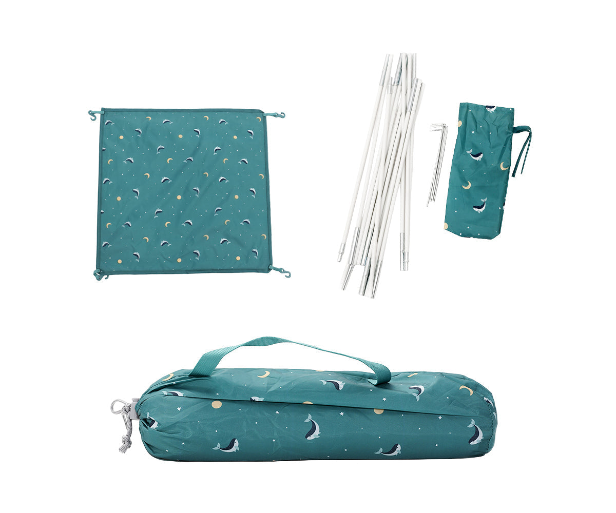 Carpa con Protector Antimosquitos Whale Teal