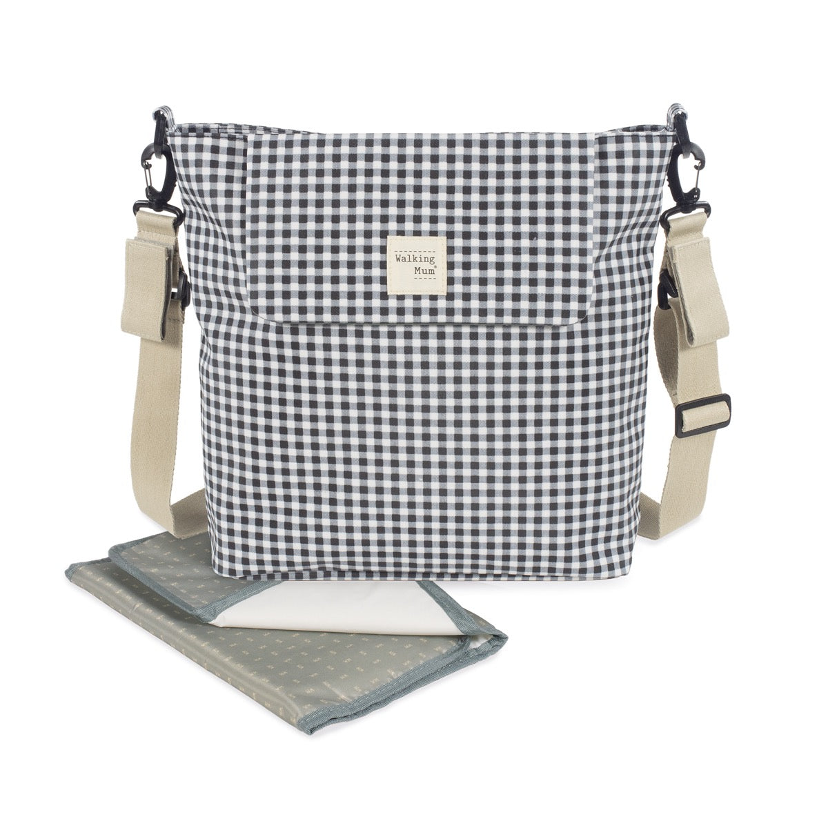 Bolsa Canastilla I Love Vichy Negro