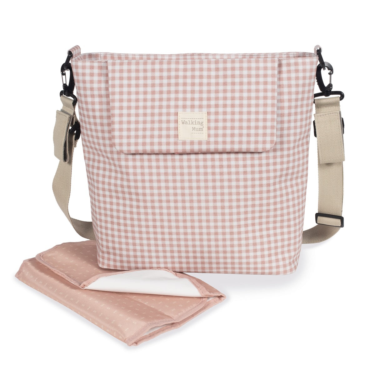 Bolsa Canastilla I Love Vichy Rosa