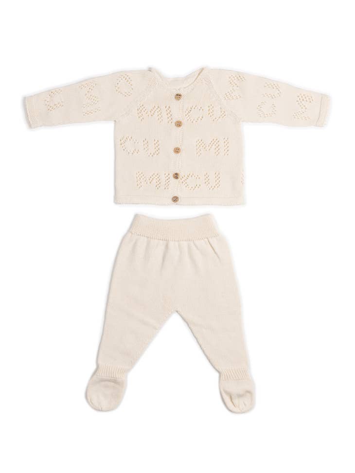 Pack chaqueta y pantalón blanco