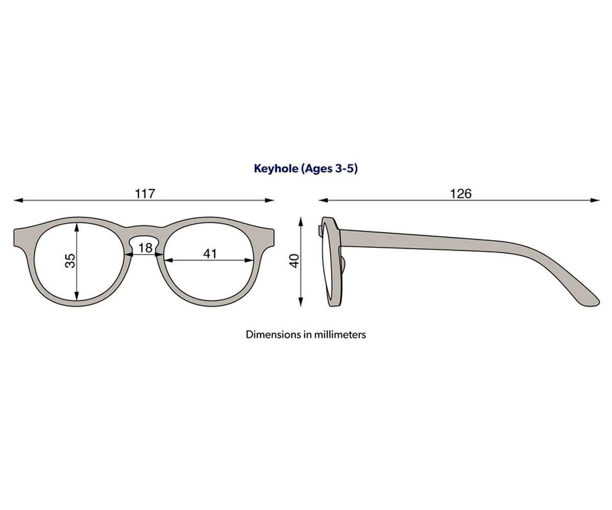 Gafas de Sol Flexibles Navigators (3-5años) Baby Blue Amber Lenses
