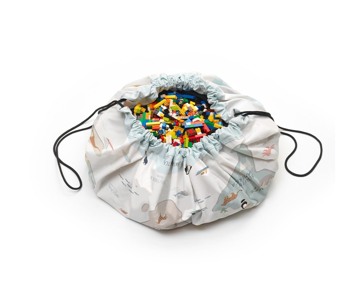 Saco Reversible Play & Go Noomad Worldmap Colour