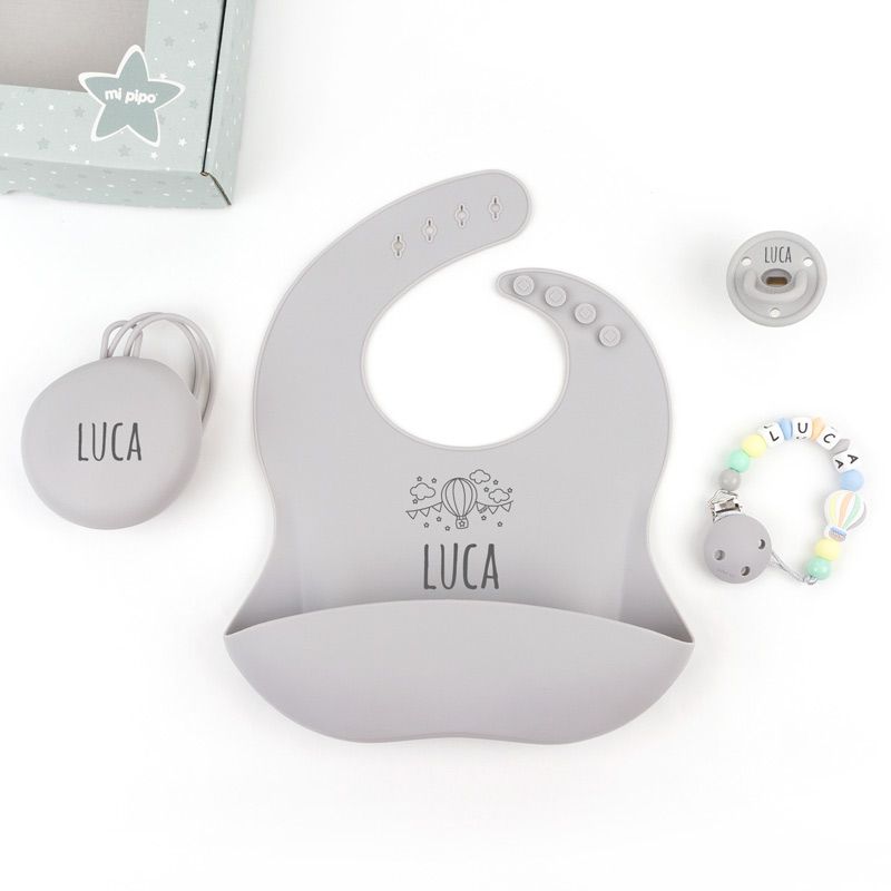 Cajita Gummy Globo Gris personalizada