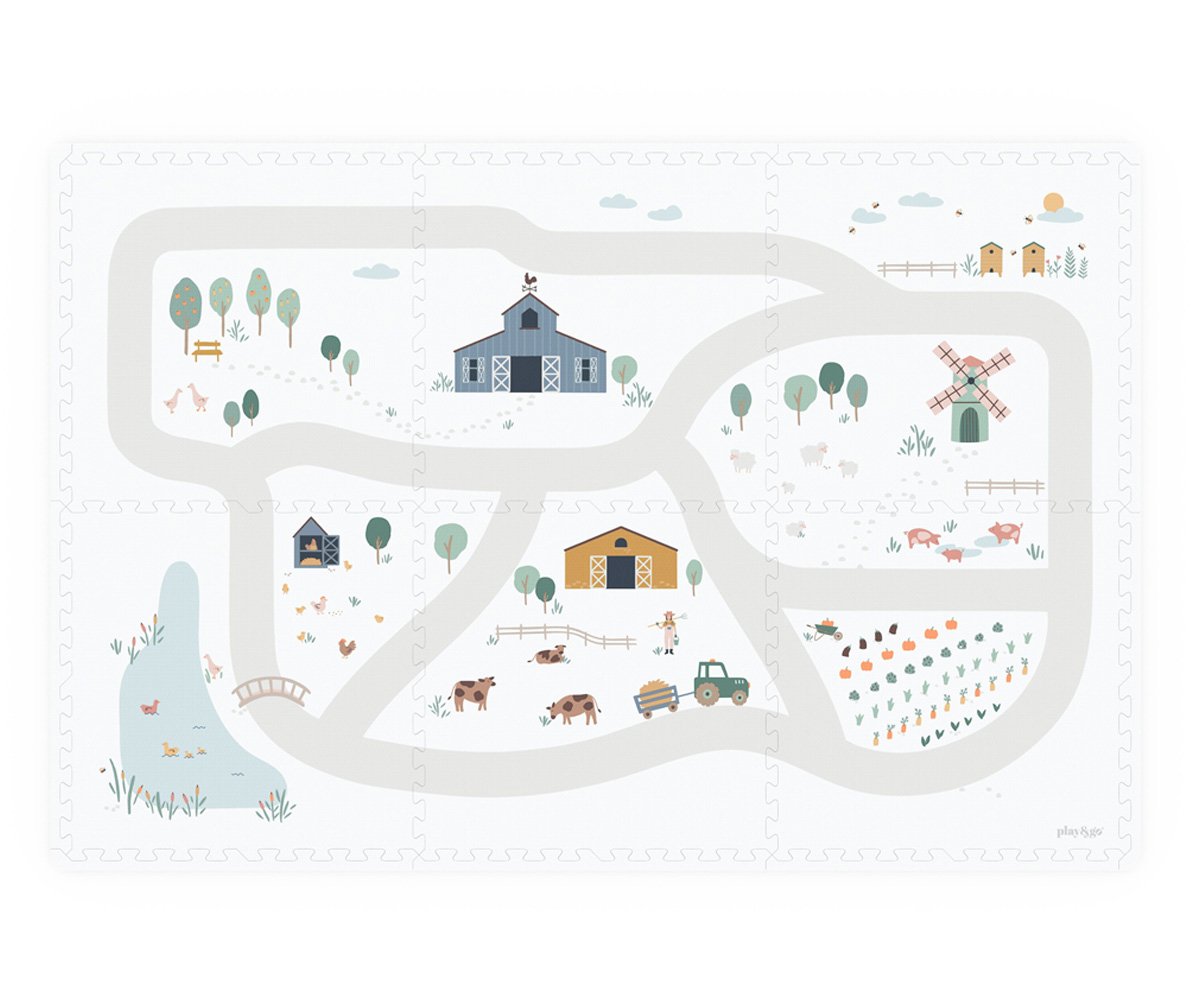 Alfombra de Juegos Tiloo Puzzle Farm