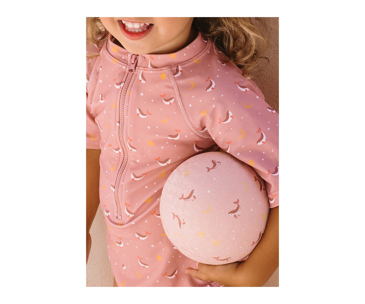 Bañador con cremallera Whale Pink