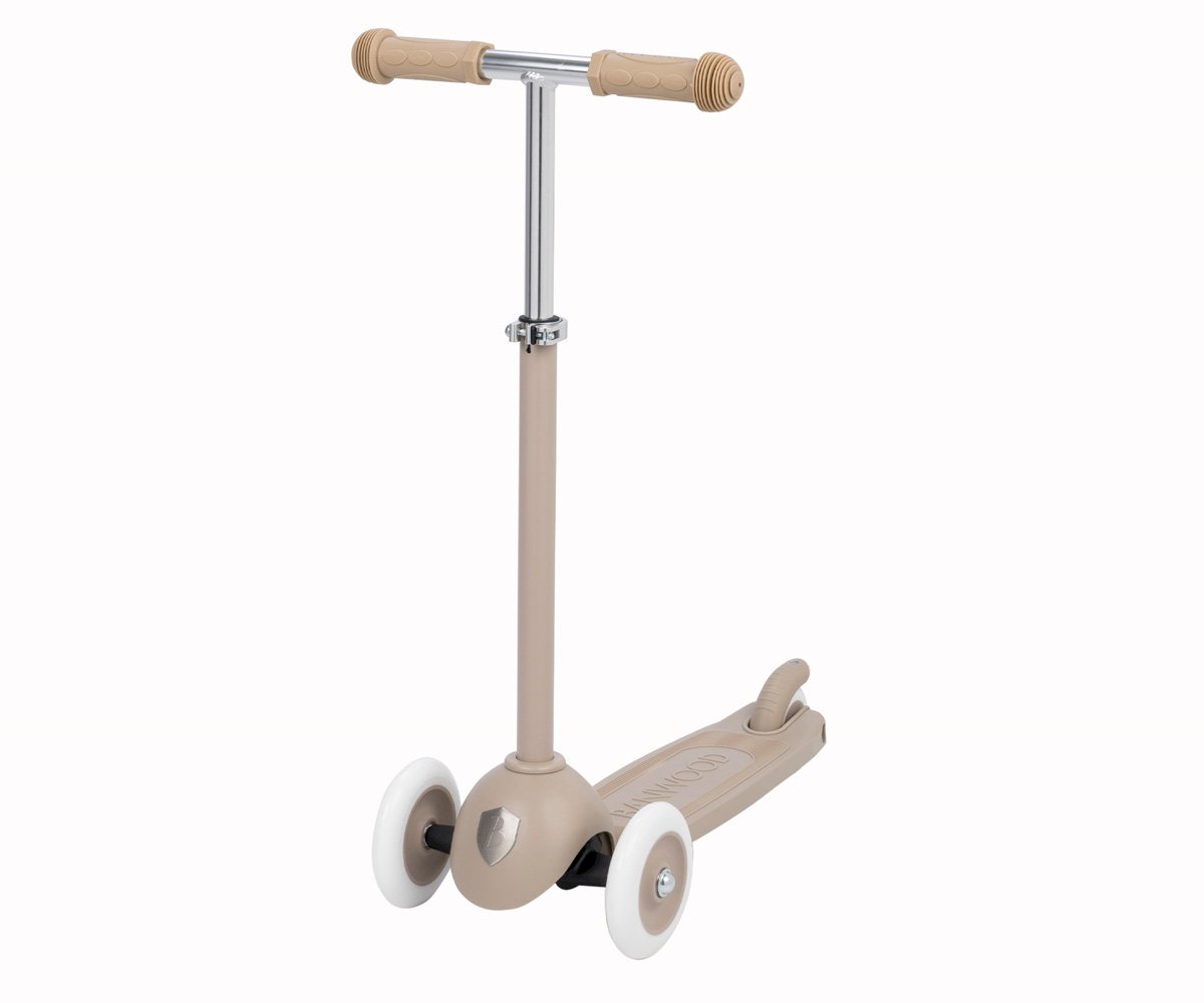 Patinete Banwood Eco + Cesta Pin & Ride Sand y Pines Dinosaurios