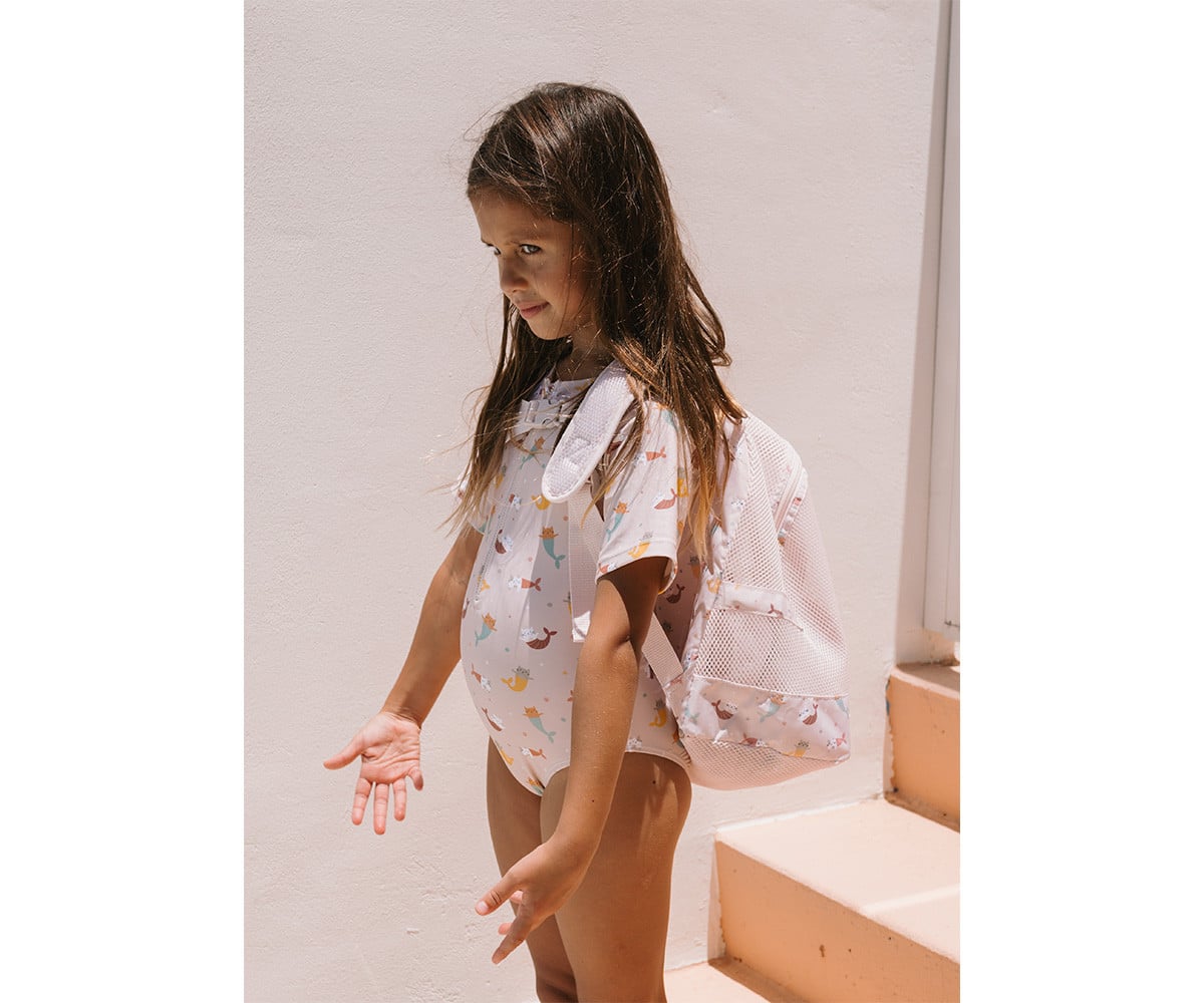 Mochila Infantil Antiarena Mermaid Cats