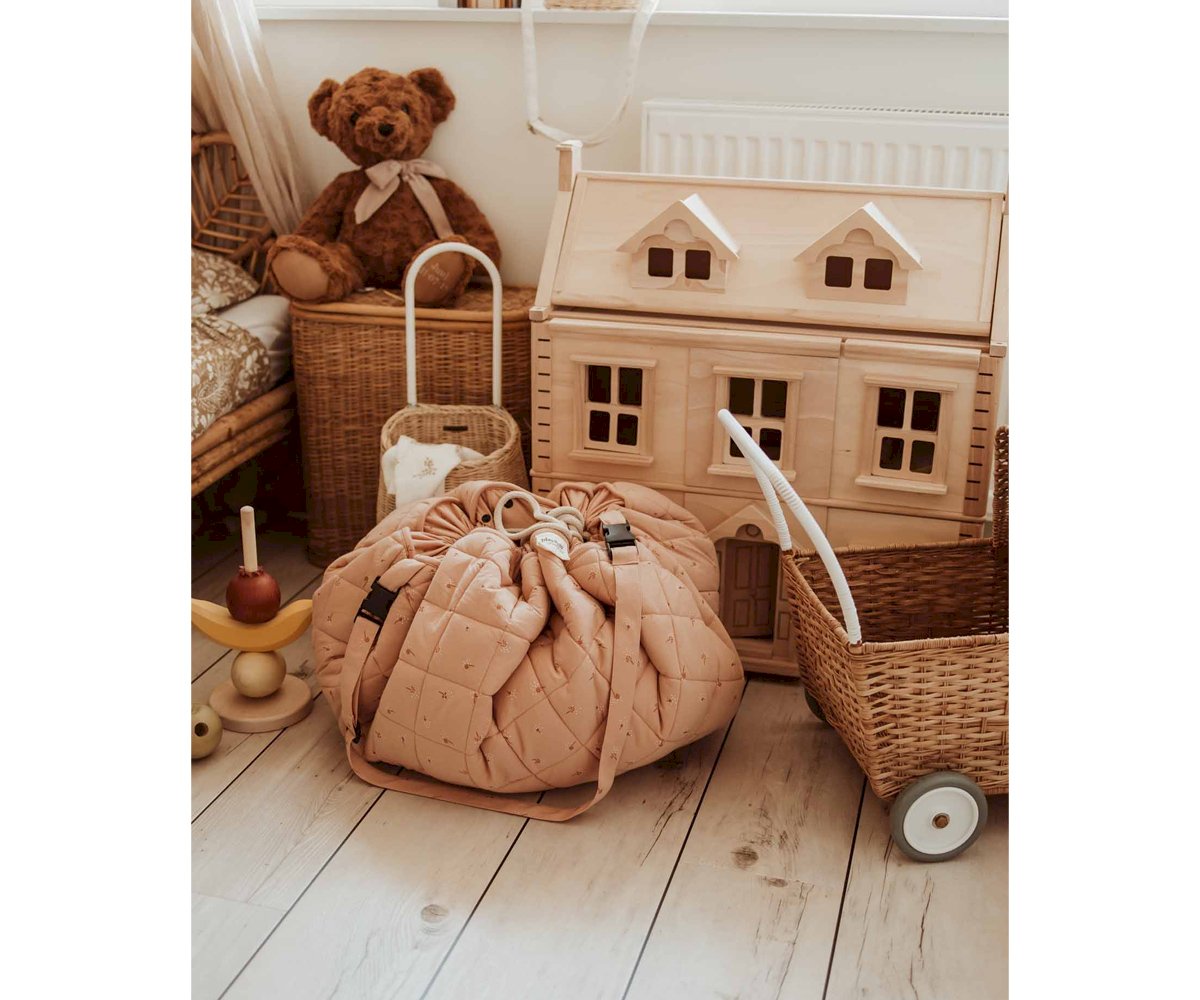 Saco Play & Go Organic Soft Fleuri