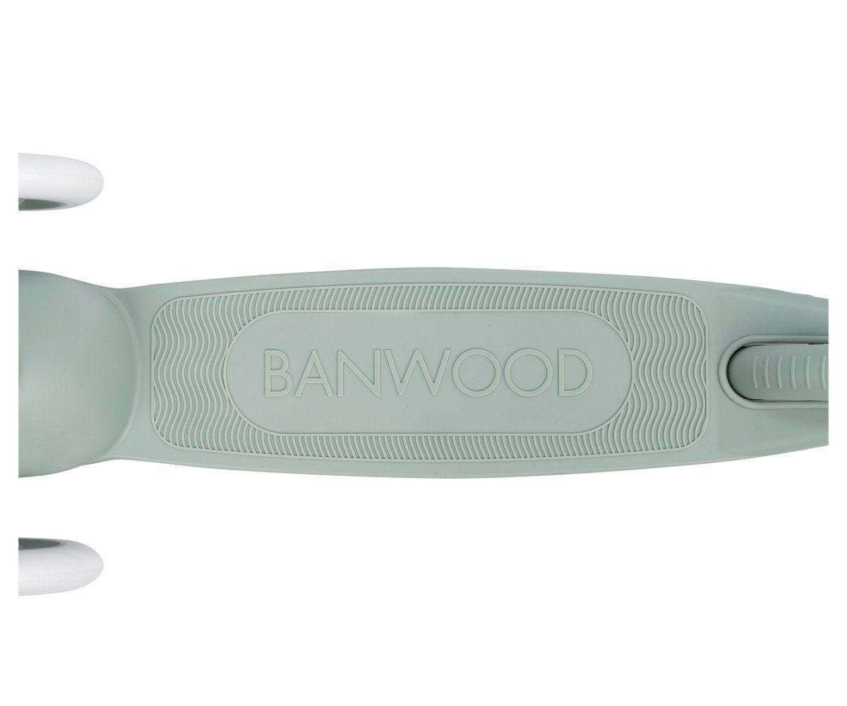 Patinete Banwood Eco + Cesta Pin & Ride Clay y Pines Dinosaurios
