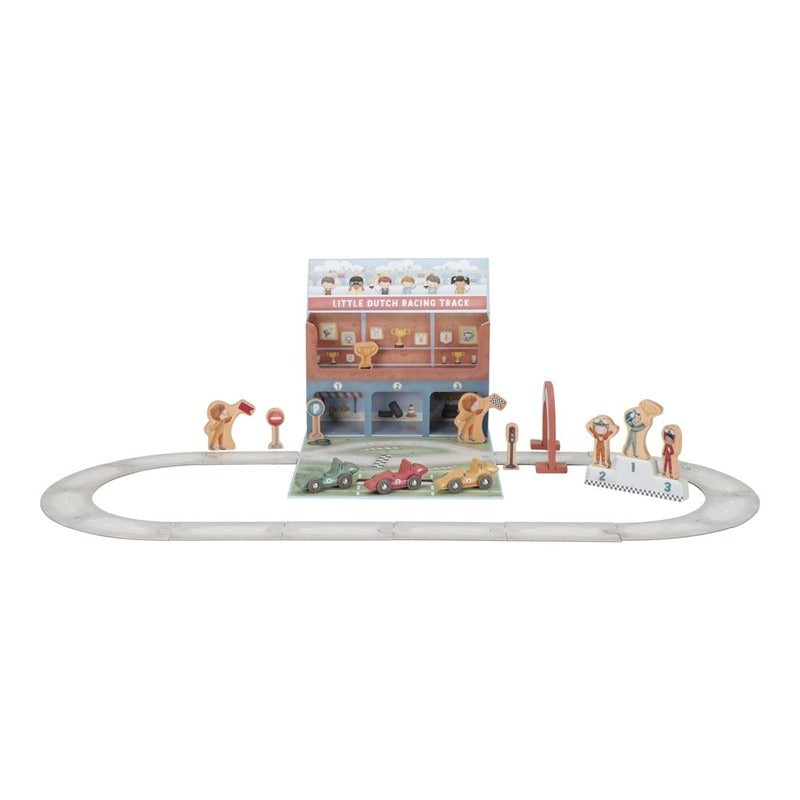 CAJA DE JUEGO CON PISTA CARRERAS FSC LITTLE DUTCH