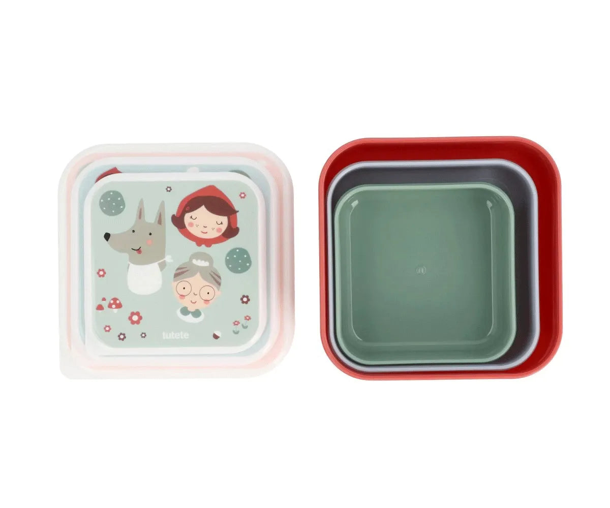 3 Cajas Almuerzo Little Red