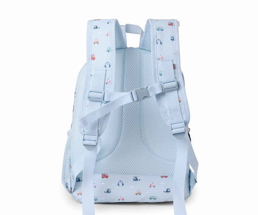 Mochila Mediana City Cars + Llavero Personalizable