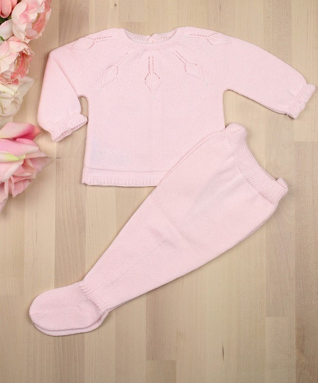 Conjunto tricot MAGNOLIA rosa