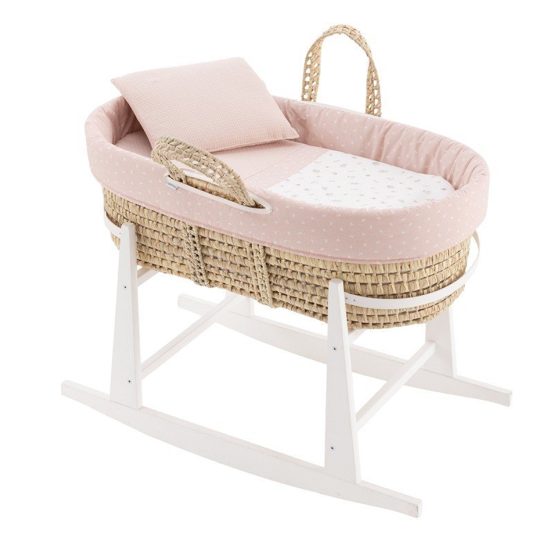 MOISES PALMA ACOLCH+PATA M.BCO CALMA ROSA/BCO 39x80x61 CM