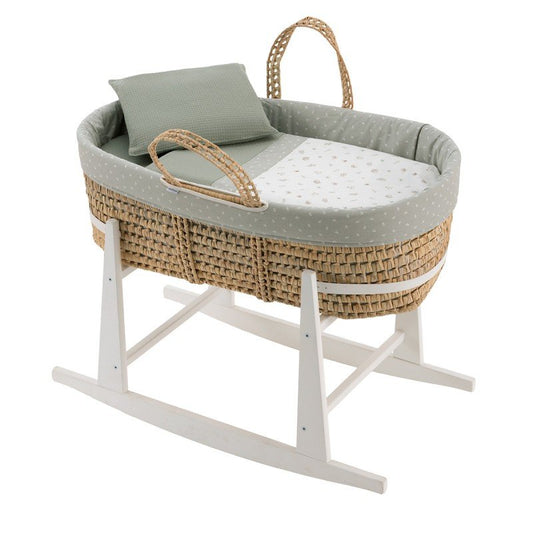 MOISES PALMA ACOLCH+PATA M.BCO CALMA VERDE/BLANCO 39x80x61 CM