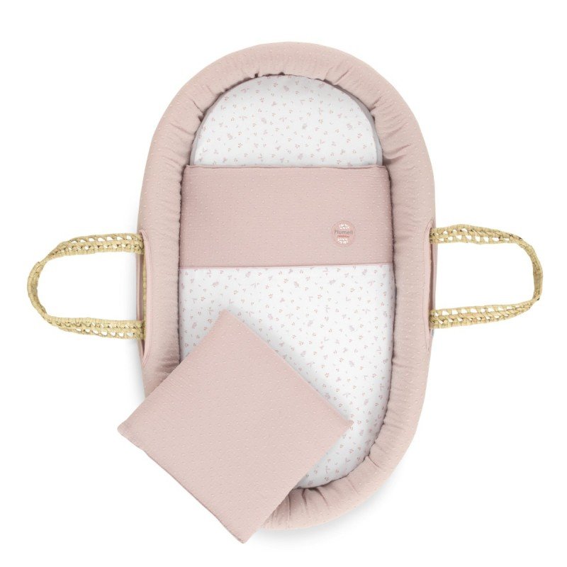 MOISES PALMA ACOLCH+PATA M.BCO PLUMETI ROSA/BCO 39x80x61 CM