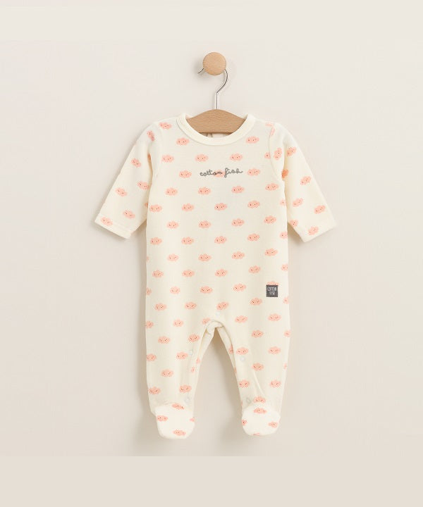 Pijama Nuvole estampado nubes rosa
