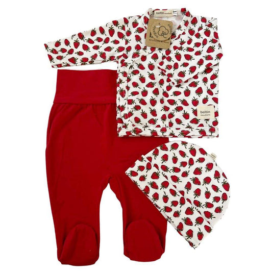 Conjunto chambrita y polaina Madie